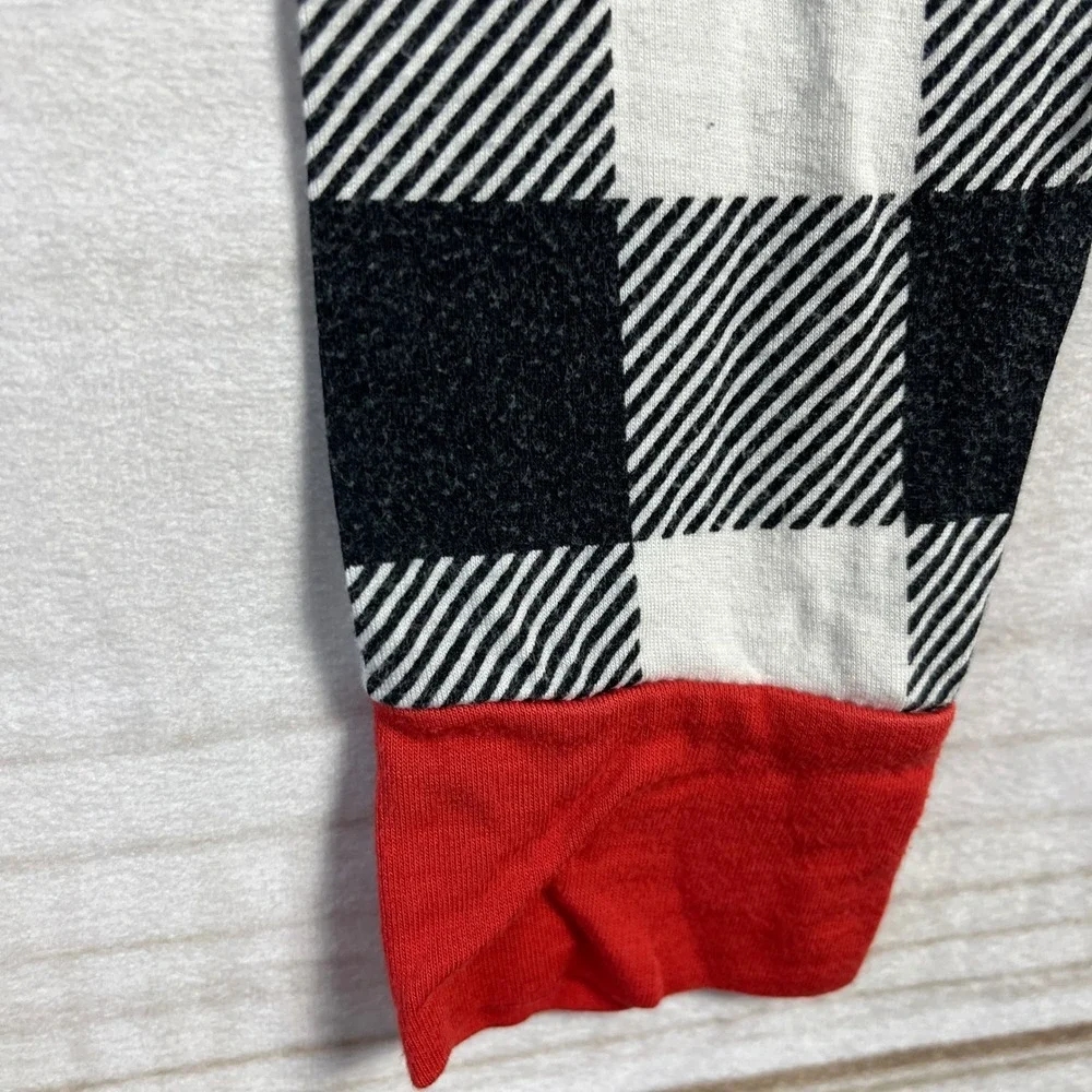 Little Sleepies Kids Pajama Set Buffalo Plaid‎ Long Sleeve Pants Holiday 4T